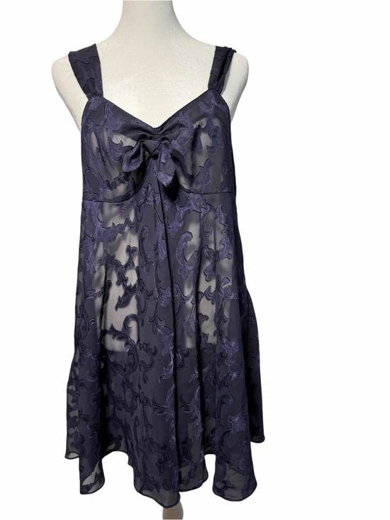 Victoria's Secret Other - Vintage Victoria's Secret Gold Label Purple Sheer Babydoll Slip Nightie Burnout